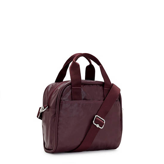 Kipling Hadya Metallic Schoudertassen Bordeaux | België 1800KO